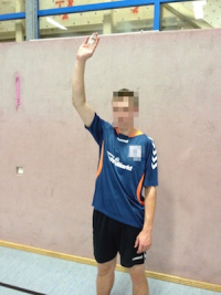 Torgewinn (+ 2 kurze Pfiffe)